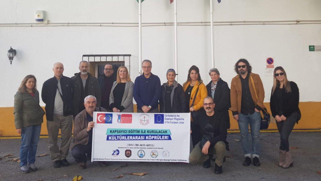Kapsayıcı Eğitimle Kurulacak Kültürler Arası Köprüler Projesi Kapsamında İspanyada Düzenlenden Kursa Katılım Gösterildi