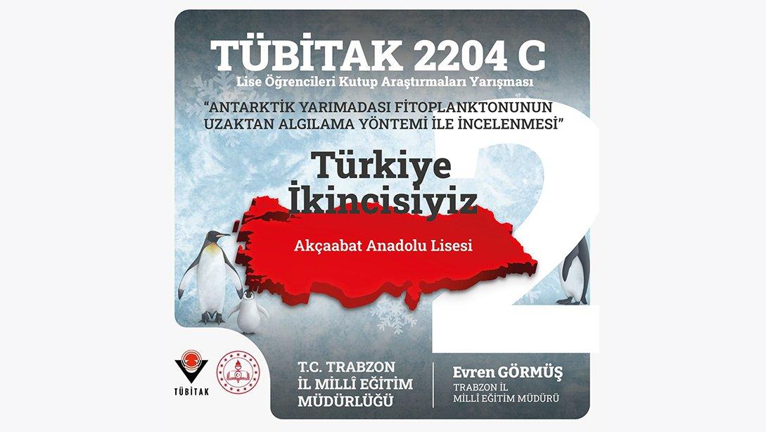 TÜBİTAK 2204 C Lise Öğrencileri Kutup Araştırmaları Yarışması Türkiye Derecesi Başarısı