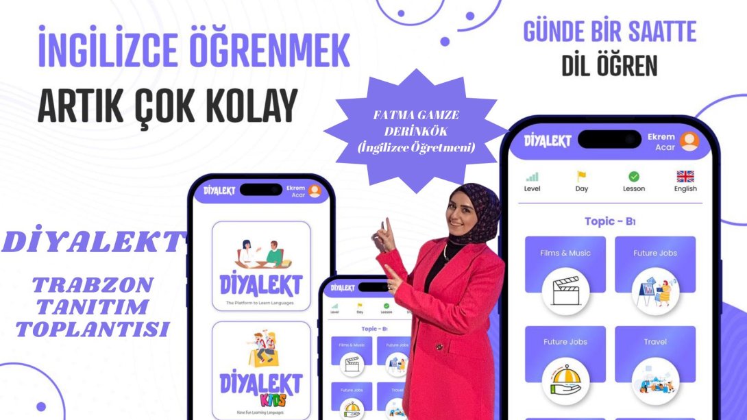 DİYALEKT uygulamasının tanıtımı Trabzon ilindeki İngilizce öğretmelerine yapıldı